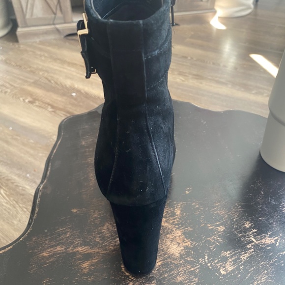 Express Genuine Suede Platform Buckle Boots - Picture 10 of 14